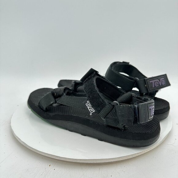 Teva Universal Men Size 10 Black Rubber Adjustable Strap Sport Sandal - Picture 7 of 13